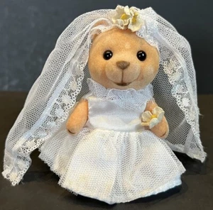 Russ Berrie Critters Bride Bear 3.5” Figure Vintage 1980’s - Picture 1 of 11