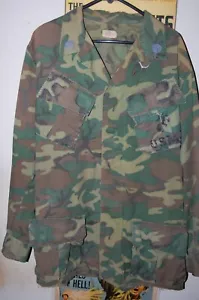 U.S.M.C. Vietnam War ERDL Camouflaged Shirt Dated 1969 - Picture 1 of 1
