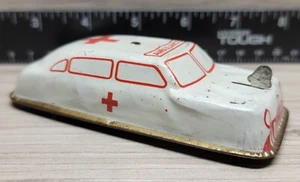 SELTENER 1950ERer Jahre Vintage ARGO Blech Litho Spielzeug Krankenwagen - Ringe Glocke - Bild 1 von 6