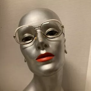 Vintage Renaissance Silberfarben Metallgestell Große Brille Frankreich - Bild 1 von 12