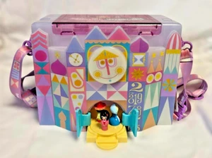 Disney Small World Popcorn Bucket Bag Tokyo Disneyland Exclusive Rare Japan - Picture 1 of 5