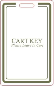 Golf Cart Key Tag Leave In Cart (10 Pack) - Picture 1 of 1