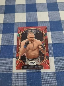 Nice 2021 Panini Select Georges St. Pierre Red Disco Prizm #14. #87/199 Made - Picture 1 of 2