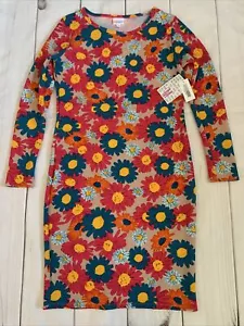 Abito donna LuLaRoe Debbie taglia media stampa floreale retrò manica lunga elasticizzato - Foto 1 di 8