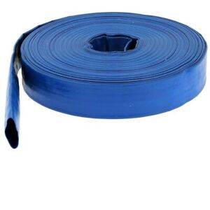 Lay flat PVC Water Delivery Hose - Discharge Pipe Pump Lay Flat Irrigation Blue