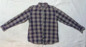 Herren Massimo Dutti Hemd Blau/Braun Baumwolle Oxford Langarm Casual Fit - Gr. XL - Bild 1 von 9
