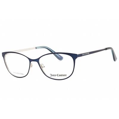 Juicy Couture Women's Eyeglasses Matte Blue Metal Full Rim Frame JU 206 0FLL 00 - Image 1 of 2