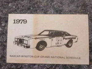 Vintage 1979 Nascar Winston Cup Grand National Schedule - Picture 1 of 2