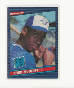 1986 Donruss Fred McGriff RC Rated Rookie