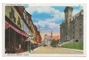 Postcard The Fabrique Street Quebec Rue De La Fabrique Canada - Picture 1 of 2