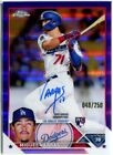 MIGUEL VARGAS 2023 Topps Chrome PURPLE REFRACTOR AUTO Rookie RC Dodgers /250