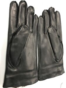 Genuine Leather Unisex Gloves Lined with 100% Rabbit Fur