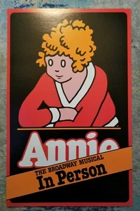 ANNIE 1982 National Tour Window Card Poster - Picture 1 of 1