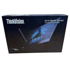 Lenovo ThinkVision M14t 14" Portable Touch Screen Monitor (62A3UAR1US)-Open Box - Picture 1 of 6