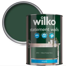 wilko Statement Walls Matt Emulsion Paint, Hardwearing and Washable, 1.25L