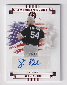 Boys of Summer 2024 American Glory Signatures autógrafo rojo Sean Burke RC 9/49 - Imagen 1 de 2