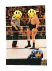 Andre the Giant Big John Studd photo candide originale 4/1/90 Wrestlemania VI !