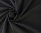 Tissu de costume en laine noire 60 pouces de largeur vendu dans la cour