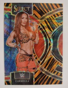 2024 Panini WWE Select Carmella Tiger Prizm SSP Color Match Premier #105 Fresh - Picture 1 of 2