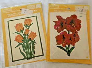 2 Vintage Meyercord Decals Tulpen Lilien Decalart 0512 0504 1980 Decal - Bild 1 von 7