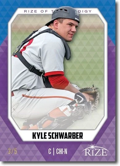 KYLE Schwarzber Phillies 2014 Leaf Prodigy ROXO Individualmente #'d XX/5 Controle Remoto - Imagem 1 de 1