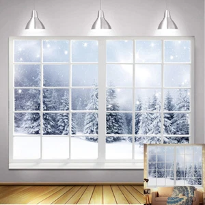 Winter kalt Eis Schnee Baum Hintergrund warm Weihnachten Party Dekoration Hintergründe - Bild 1 von 9