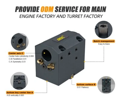 BMT Fixed Tool Holder for Turret Turning BMT-45/55/65/75 Tool Holder CNC Lathe - Image 1 of 4