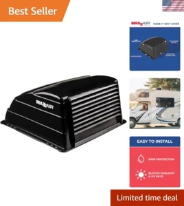 Sleek Black MAXX I+ RV Vent Cover with Zero-Leak Protection – 14" x 14" Fit - Picture 1 of 8