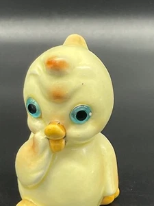 1 Mid Century, pollito amarillo con ojos azules, salero, Japón - Imagen 1 de 6