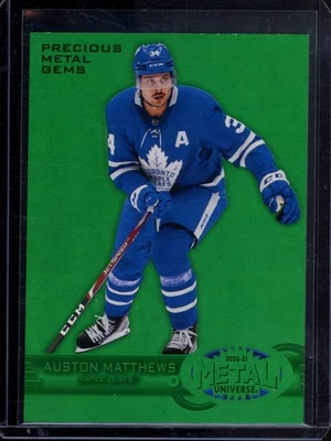 2020 METAL UNIVERSE AUSTON MATTHEWS '97 RETRO PRECIOUS METAL GEMS GREEN PMG /10 - Image 1 of 2