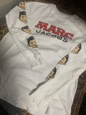 MARC JACOBS x MAD Magazine S Book Novelty Rare Used tee LS - Image 1 of 3