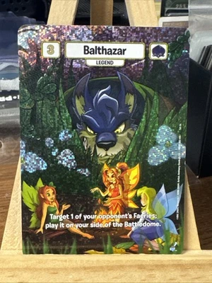 Neopets Battledome TCG *Balthazar Full Art Foil* (NM)  OBL Season One Promo - Image 1 of 2