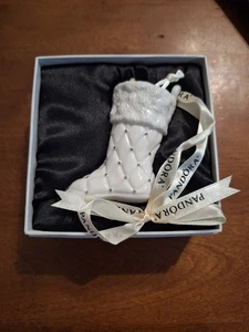 Pandora Porcelain Ornament Santa Christmas Stocking Boot Limited Edition 2012 - Picture 1 of 12