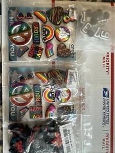Croc Jibbitz Charms 2 Packs With 13 Love Is Love 24 Karol G Jibbitz And #-9 - Picture 1 of 5
