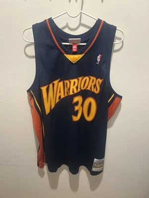 男子 2XL Mitchell And Ness Steph Curry 金州勇士队 2009/10 球衣 — 第 1/4 张图片