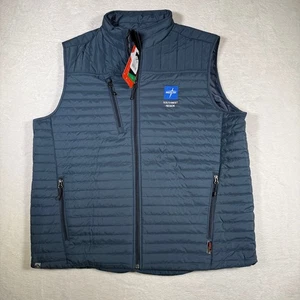 Chaleco acolchado Storm Creek Medline Southwest Region para hombre XL azul cremallera completa aislado - Imagen 1 de 8