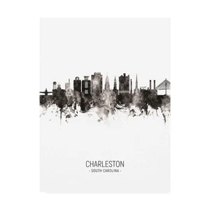South Carolina Skyline Portrait II Michael Tompsett 14x19 Gallery Canvas - Picture 1 of 3