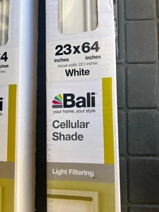 NIB Bali SET OF 4 Cellular Shade 23x64 inches - Actual width: 22½ inches White - Foto 1 di 5