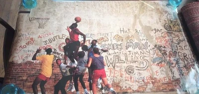 RARE Nike 1989 Michael Jordan Streetball Poster 24" x 36" (w/ wrinkle) - Image 1 of 4