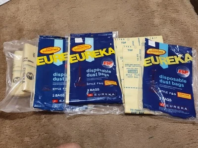 10 Eureka Vacuum Cleaner Bags Type F & G 52320 (2 pks 3 Bags, + 4 bags = 10) - Image 1 of 2