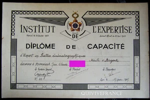 DIPLOM MEDAILLE INSTITUT DER EXPERTISE 1967 - Bild 1 von 1