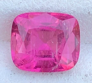 1.90 Ct Natural Faceted Cut Pink Tourmaline Loose Gemstone From Afghanistan - Picture 1 of 20