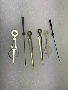 Juego de manecillas de reloj de batería de cuarzo para esfera de 6" para movimientos de eje I aleta dorada 2 pares - Imagen 1 de 4
