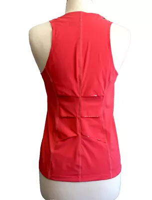 Regata feminina GORE Running Wear elástica rosa com refletores prata tamanho G - Imagem 1 de 4