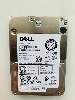 Dell NCT9F 0NCT9F 300GB 15K 12Gb/s 2.5" SAS HDD Hard Drive ST300MP0026 - Image 1 of 4