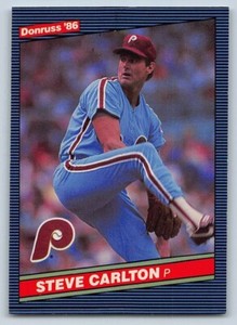 1986  Donruss STEVE CARLTON Baseball Card # 183 - Philadelphia Phillies