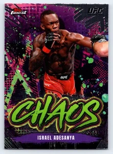 2024 Topps Finest UFC Israel Adesanya #CHA-29 Chaos Insert - Picture 1 of 2