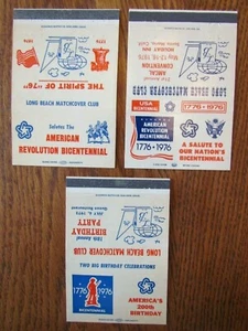 40 STRIKE: 19776-1976 LONG BEACH BICENTENNIAL SET OF 3 (CALIFORNIA) -F9 - Picture 1 of 1