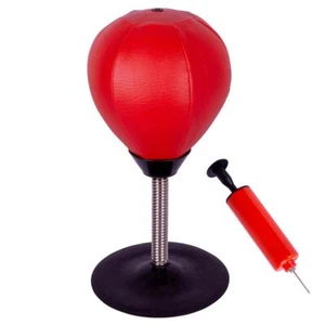 Punchingball Mini-Boxbirne für Schreibtisch und Büro mit Saugnapf inkl. Pumpe - Bild 1 von 7