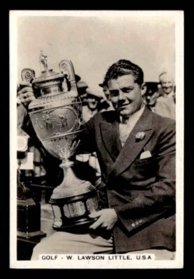 1935 J.A. Pattreiouex Sporting Events & Stars Golf #21 Lawson Little VG/EX - Image 1 of 2